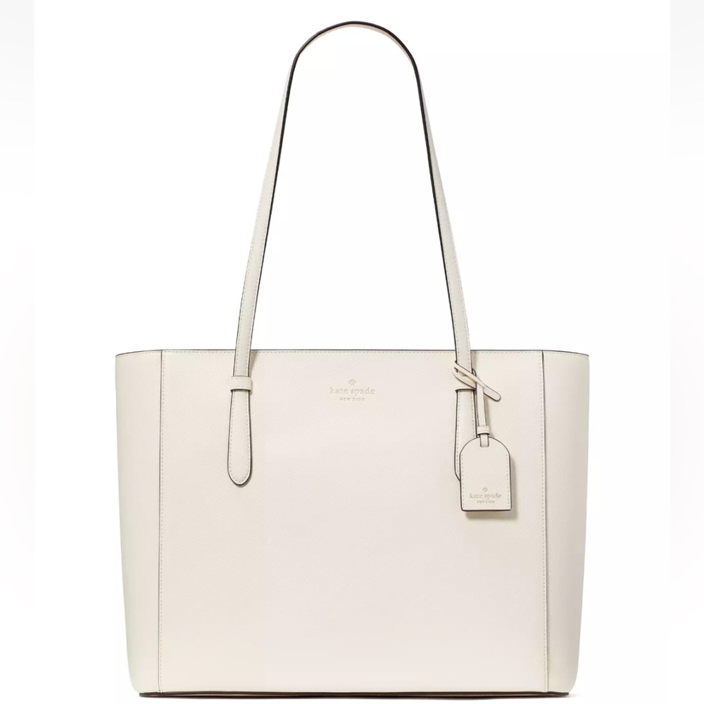 New Kate Spade Schuyler Medium Tote Saffiano Meringue